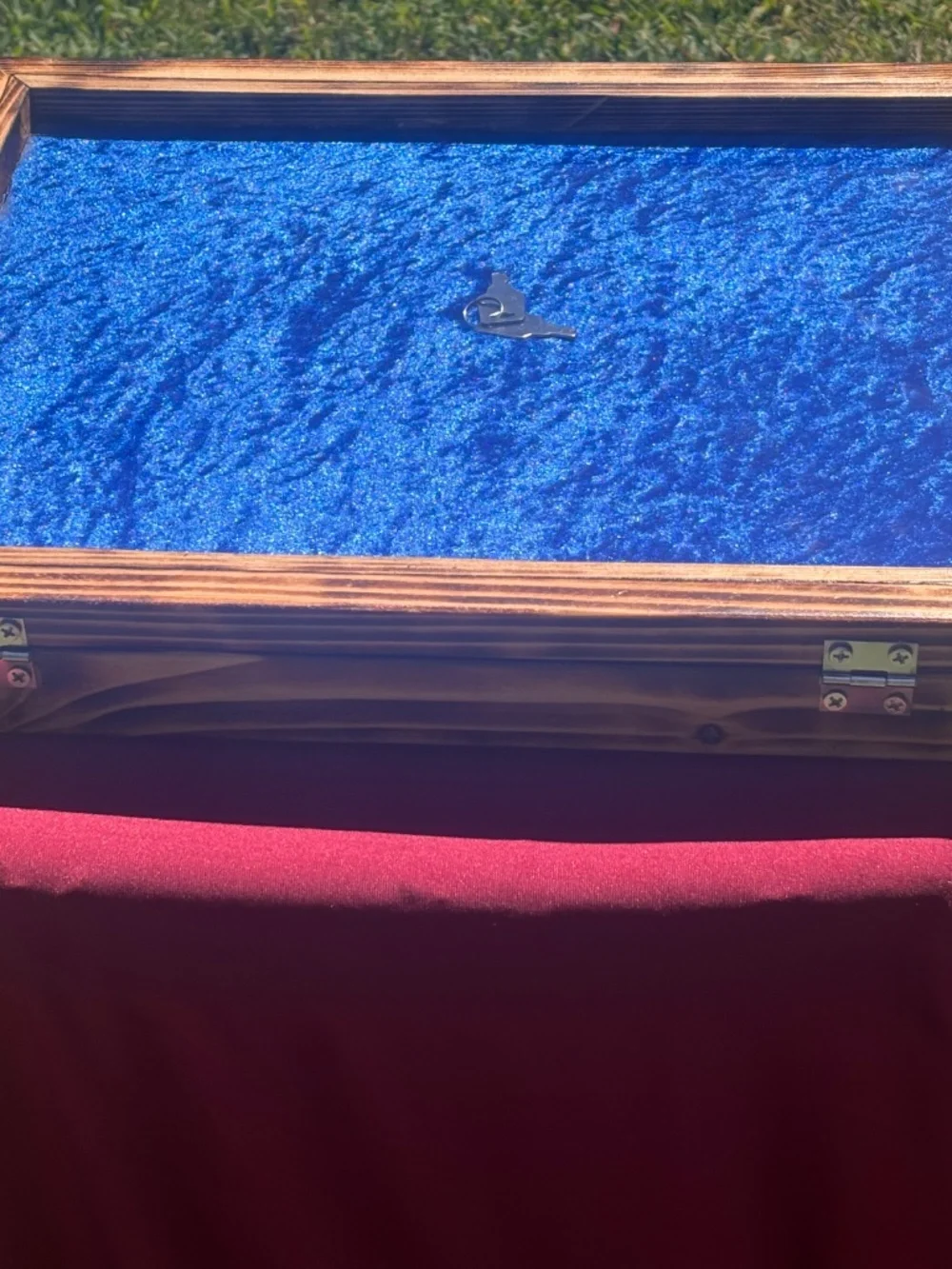 Burnt cypress display case